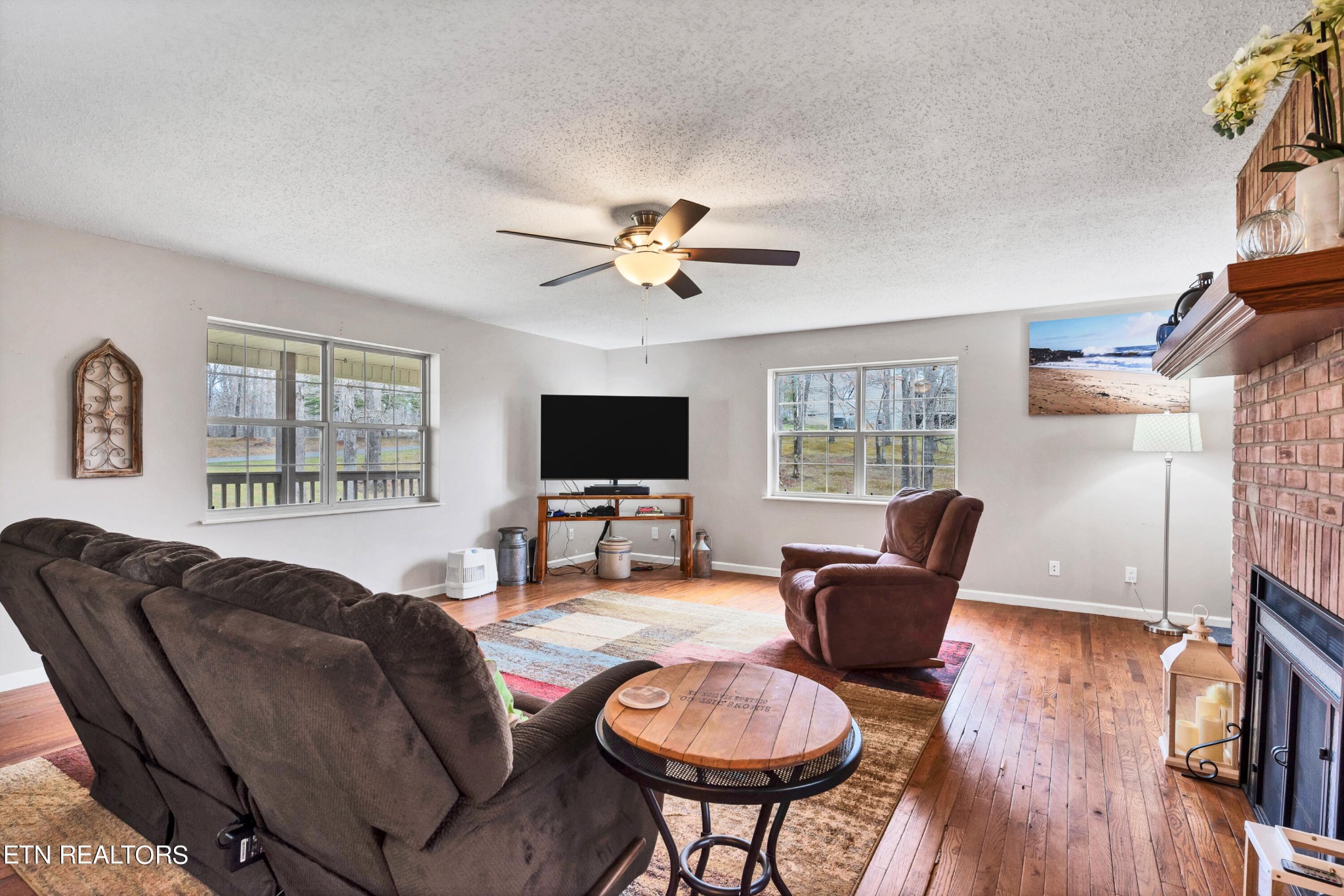 165 Colditz Oneida, TN 37841 - Photo 6 of 57 a living room with furniture a flat screen tv and a large window