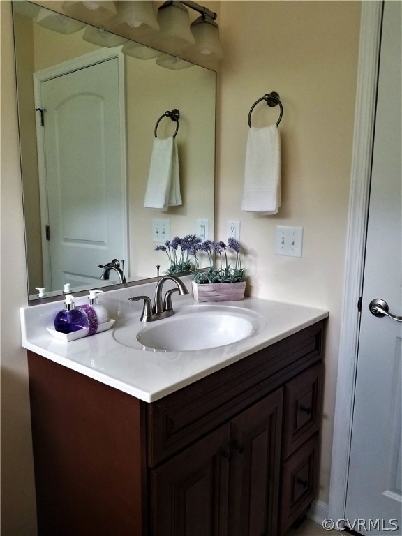 18720 Templeton Road Disputanta, VA 23842 - Photo 38 of 43 Hall bath vanity, soft close drawers with marble t