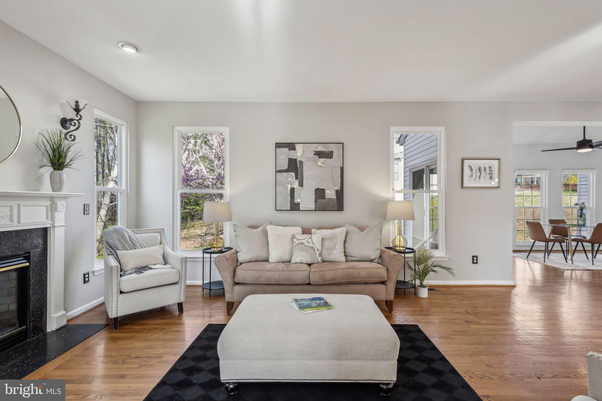 169 Basalt Drive Fredericksburg, VA 22406 - Photo 13 of 56 a living room with furniture and a fireplace