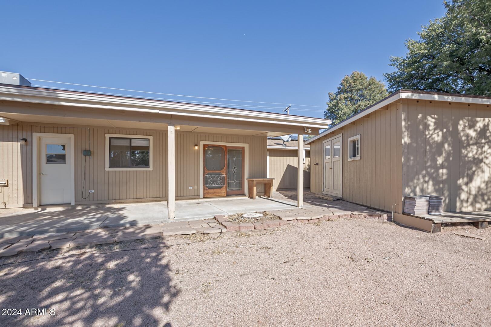 813 East Frontier Street Payson, AZ 85541 - Photo 29 of 37 Back Porch and Shed