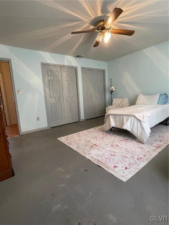 8650 Ulrich Road Germansville, PA 18053 - Photo 19 of 50 a bedroom with a bed and a ceiling fan