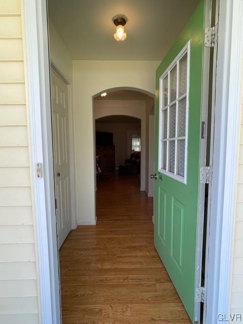 8650 Ulrich Road Germansville, PA 18053 - Photo 6 of 50 a view of a hallway with wooden floor and staircase