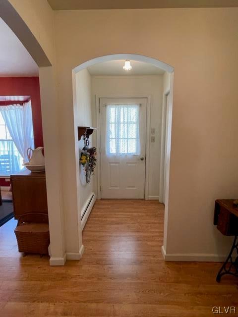 8650 Ulrich Road Germansville, PA 18053 - Photo 7 of 50 a view of an empty room with wooden floor and a window