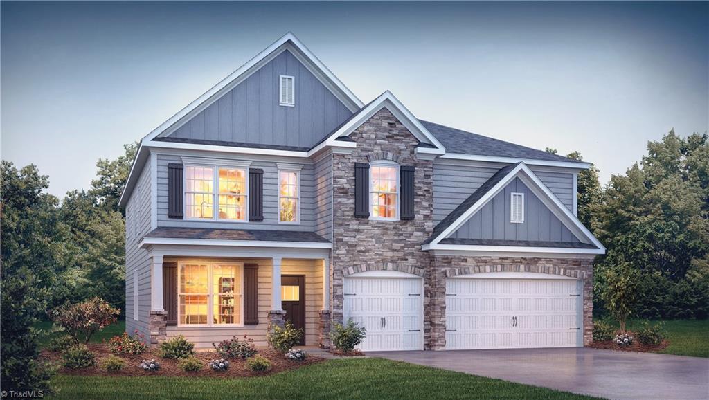 2065 Spring Wind Road, Unit 181 Pfafftown, NC 27040 - Photo 1 of 19 Grant Floor Plan with exterior elevation "C"