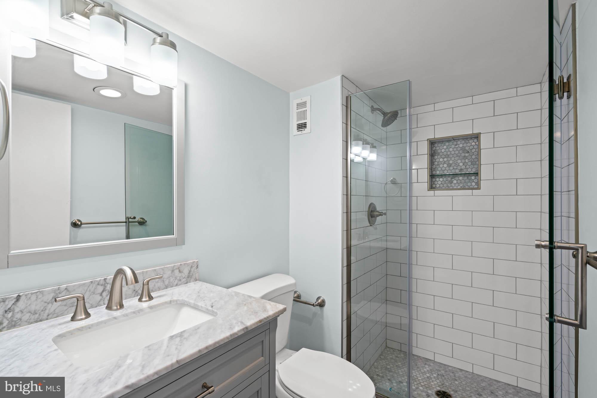5101 River Road, Unit 1217 Bethesda, MD 20816 - Photo 50 of 61 En suite bath with marble vanity