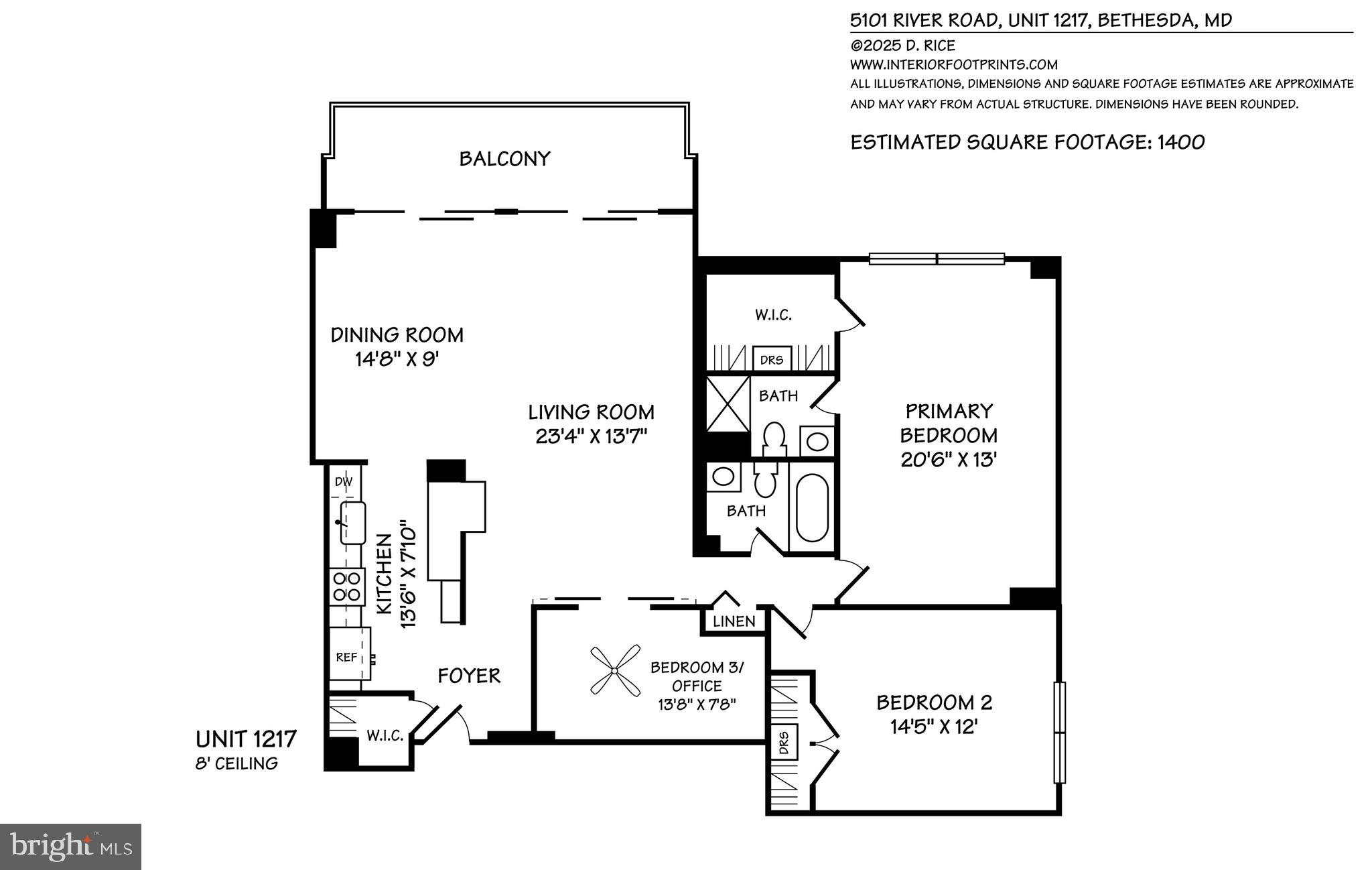 5101 River Road, Unit 1217 Bethesda, MD 20816 - Photo 61 of 61 Rare layout with bonus office or 3rd Bedroom