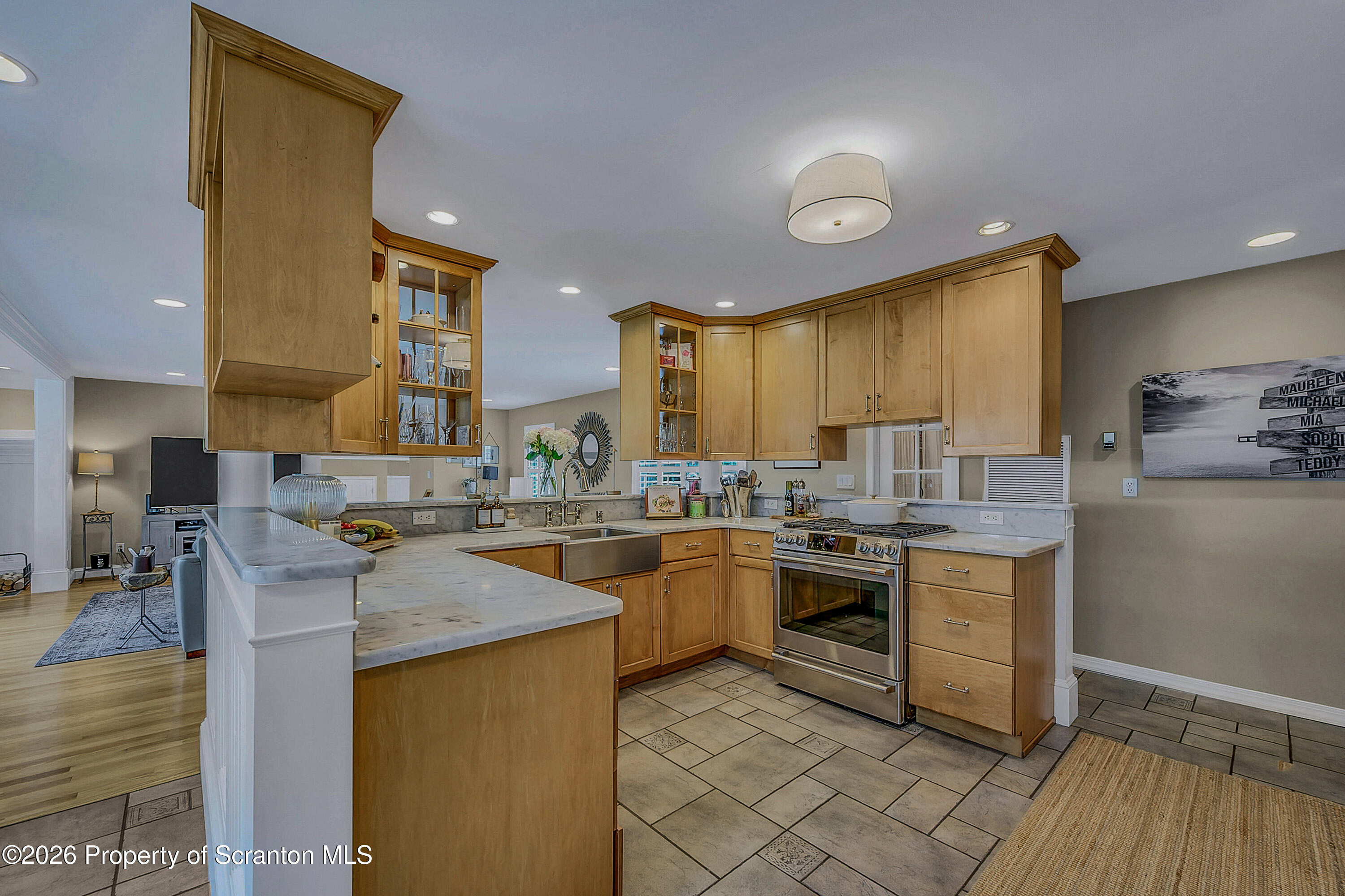 330 Glenburn Road Clarks Green, PA 18411 - Photo 33 of 69 a kitchen with a sink stove and cabinets