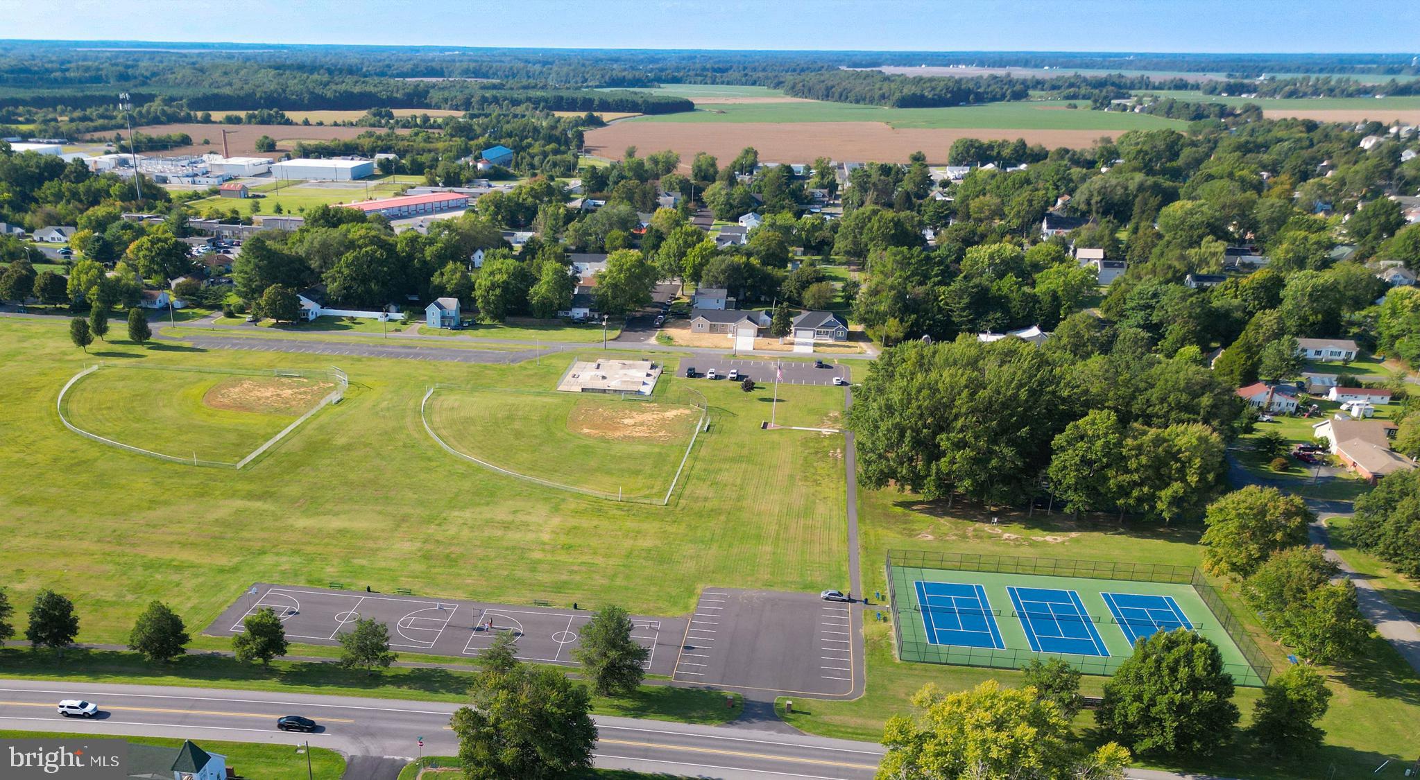 207 West 4th Street Ridgely, MD 21660 - Photo 38 of 50 Aerial view of home of large community park