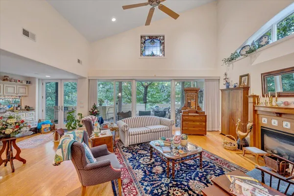 a kitchen with stainless steel appliances granite countertop a stove and a refrigerator