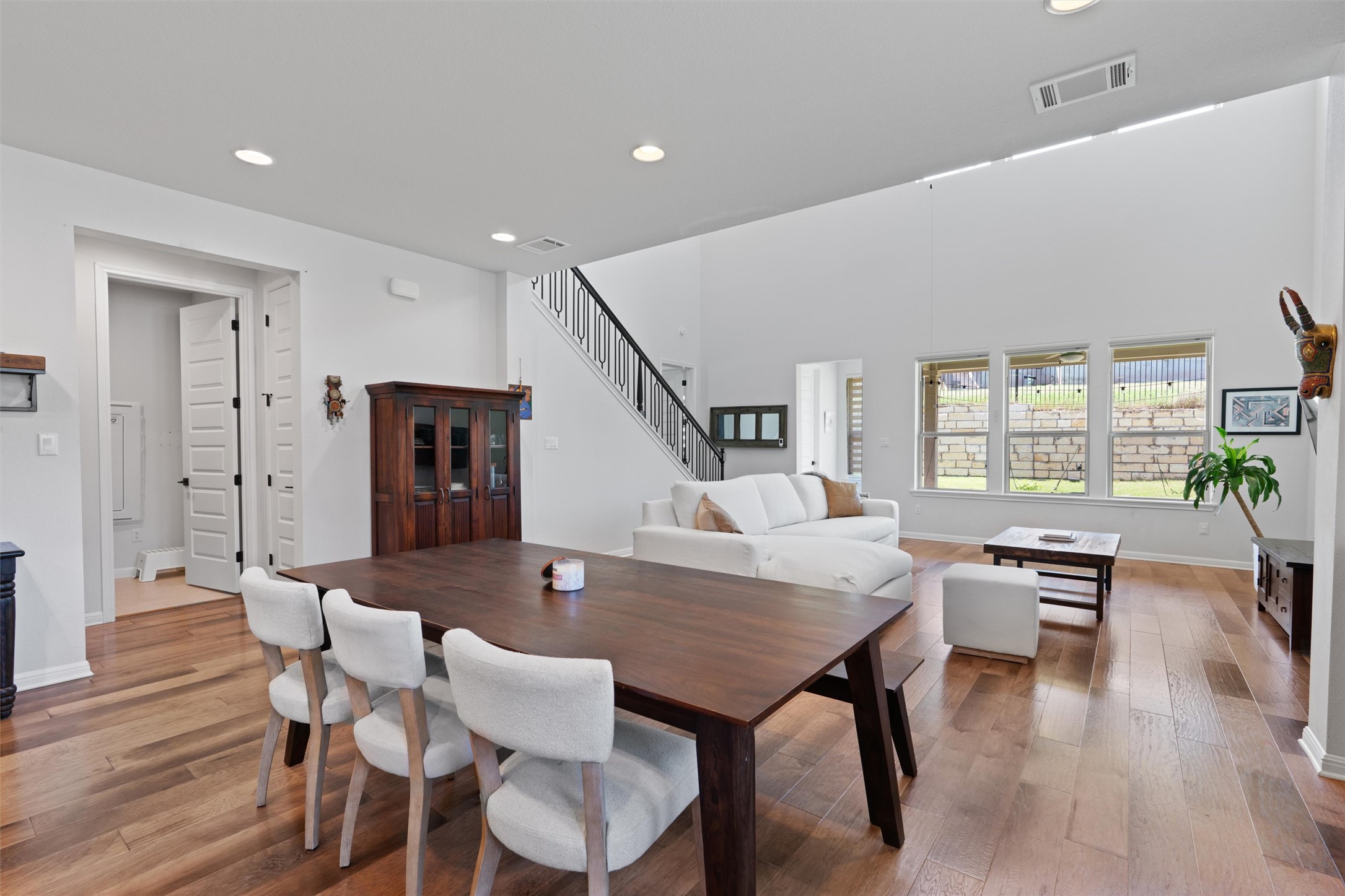 1908 Cabrera Drive Leander, TX 78641 - Photo 12 of 37 a dining room with furniture and wooden floor