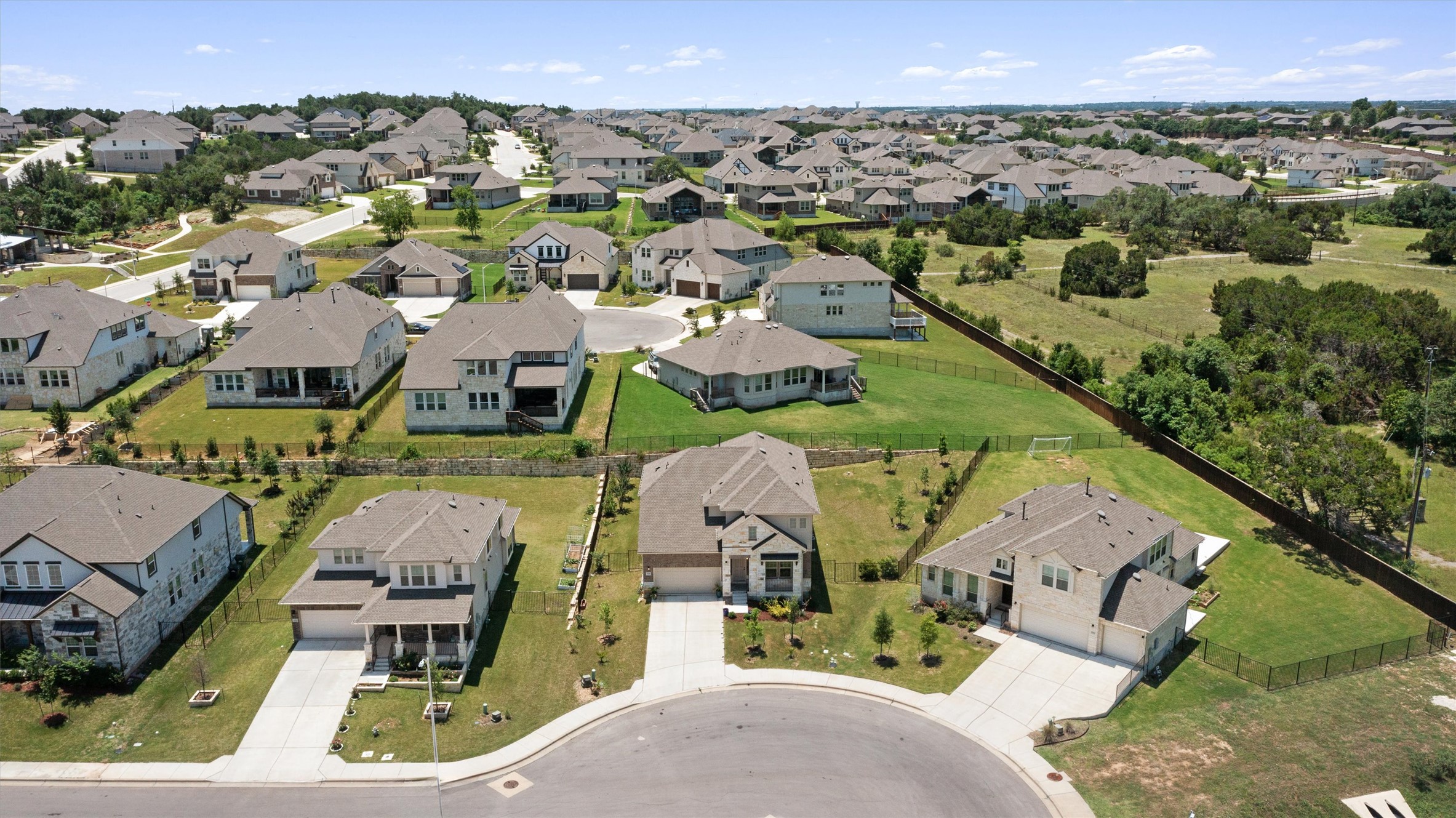 1908 Cabrera Drive Leander, TX 78641 - Photo 2 of 37 an aerial view of a residential houses with outdoor space and street view