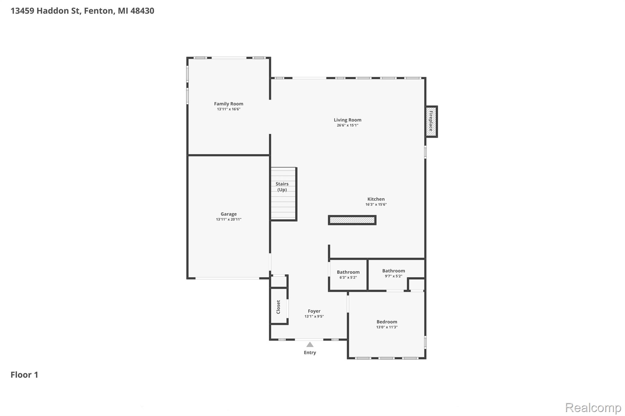 13459 Haddon Street Fenton, MI 48430 - Photo 56 of 84 View of room layout