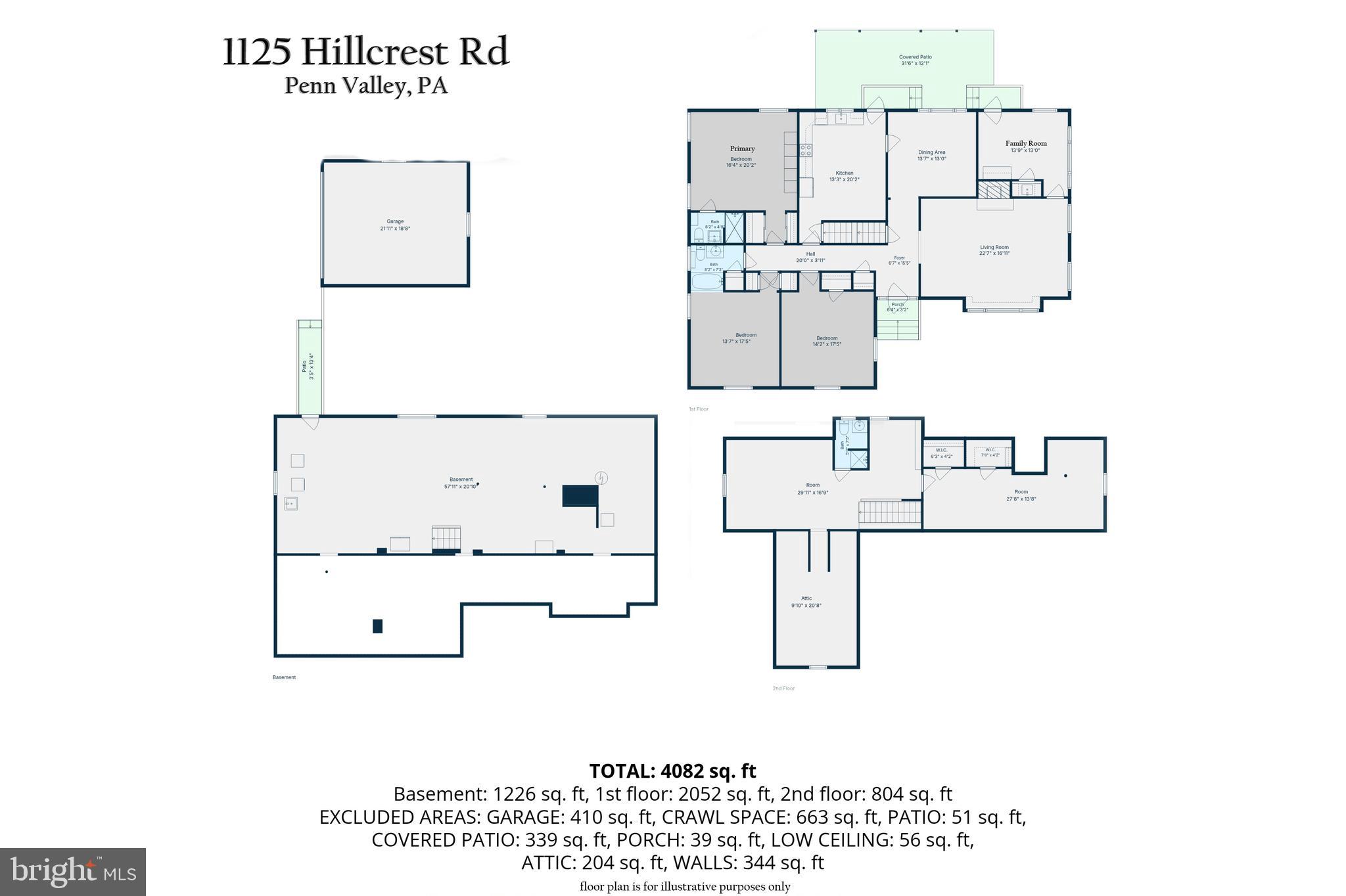 1125 Hillcrest Road Penn Valley, PA 19072 - Photo 38 of 38 Floor Plans of Entire Home