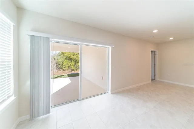 a view of an empty room