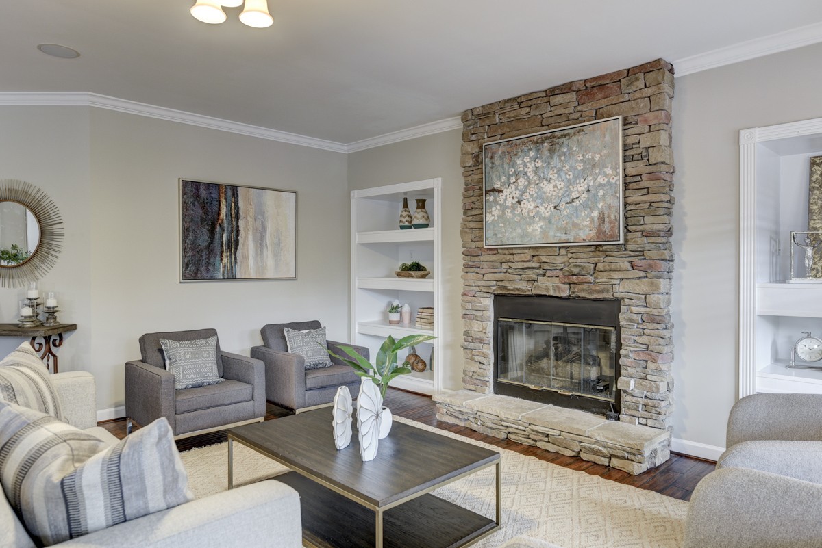 3008 Westerly Drive Franklin, TN 37067 - Photo 5 of 33 a living room with furniture and a fireplace