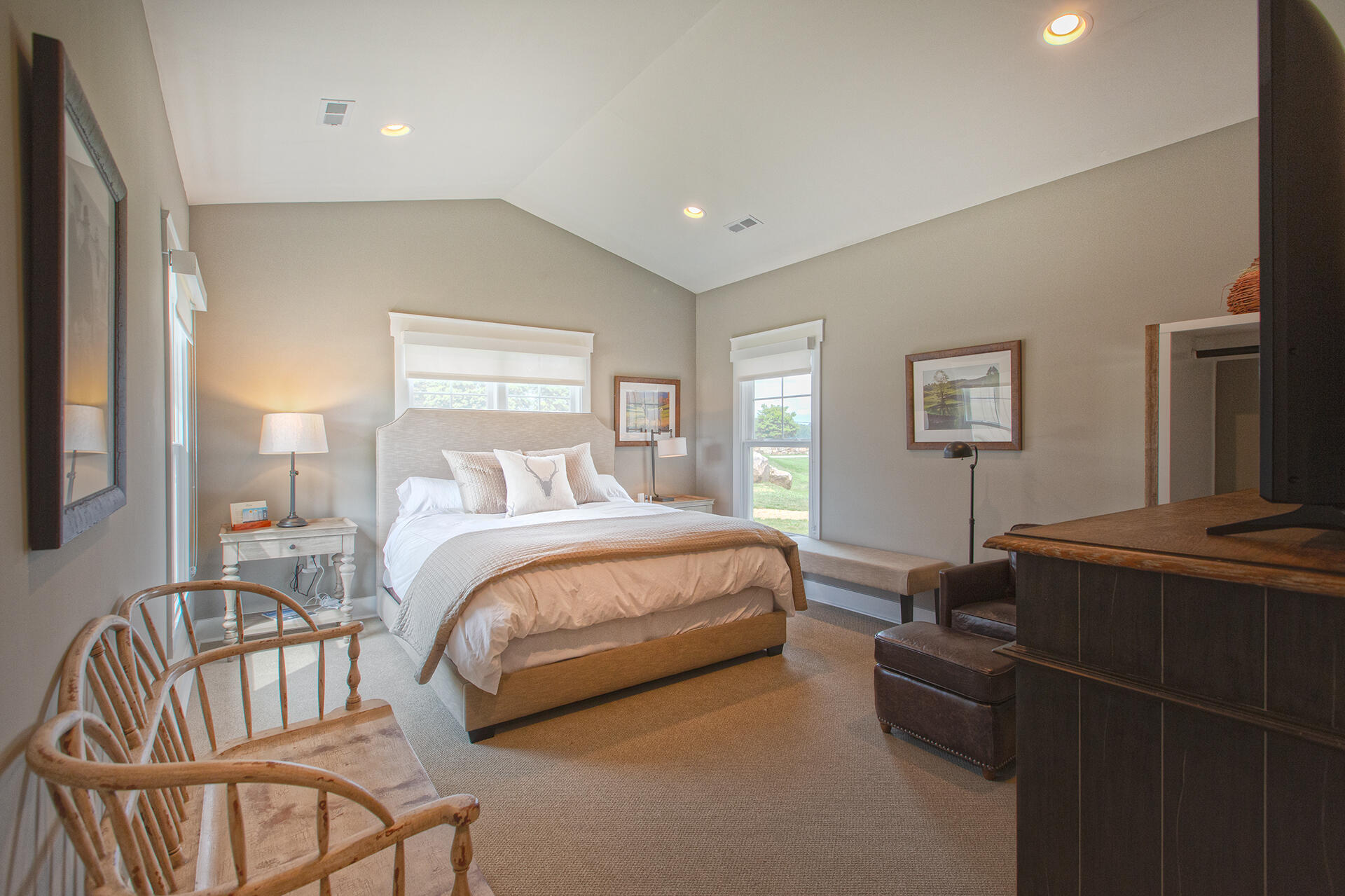 3891 Saul Lane Roanoke, VA 24014 - Photo 23 of 61 a bedroom with furniture and a flat screen tv