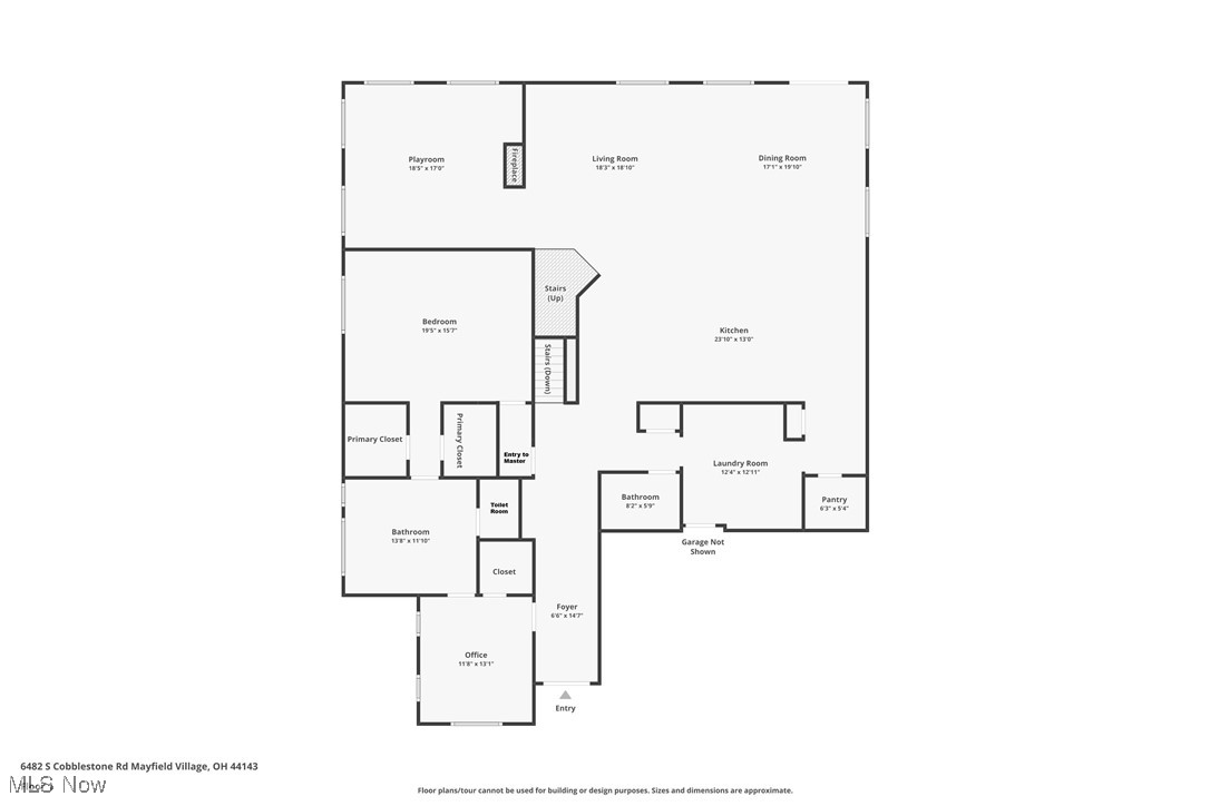 6482 South Cobblestone Road Cleveland, OH 44143 - Photo 45 of 45 FIRST LEVEL FLOOR PLAN
