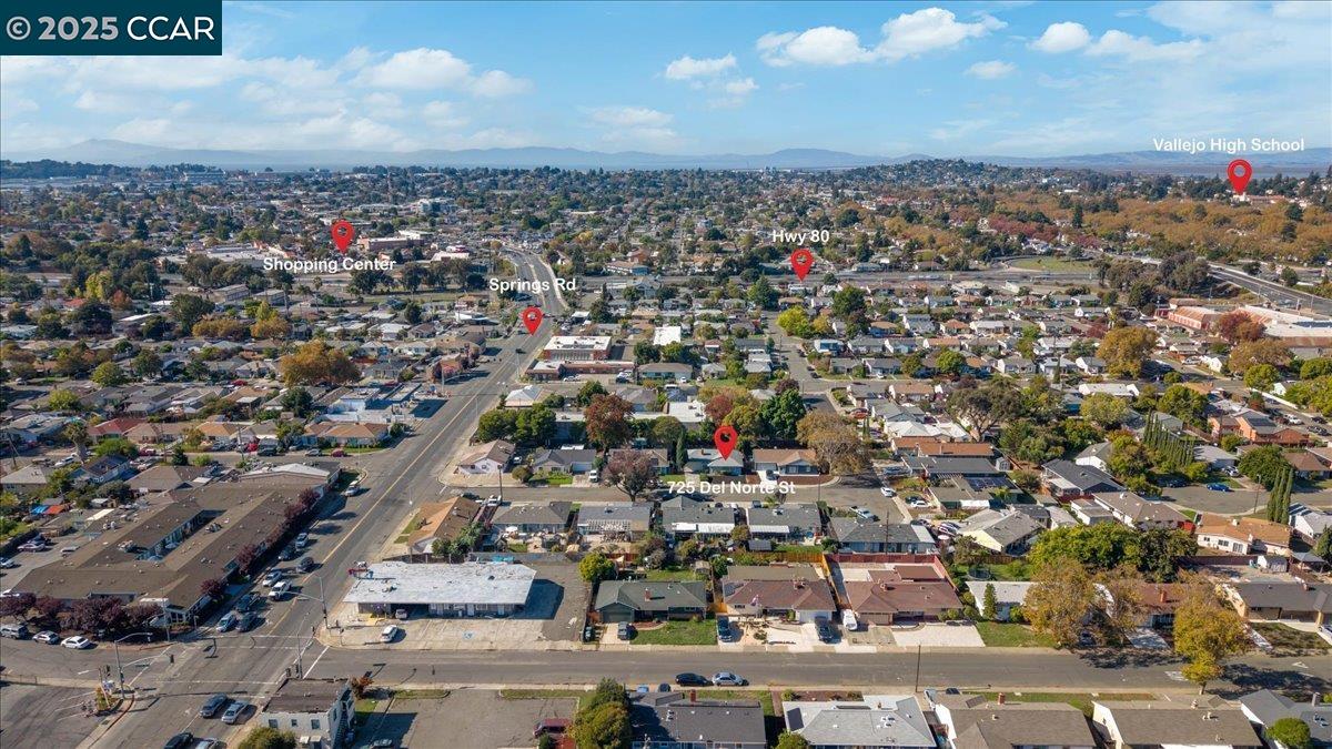 725 Del Norte Street Vallejo, CA 94591 - Photo 22 of 25 an aerial view of a city