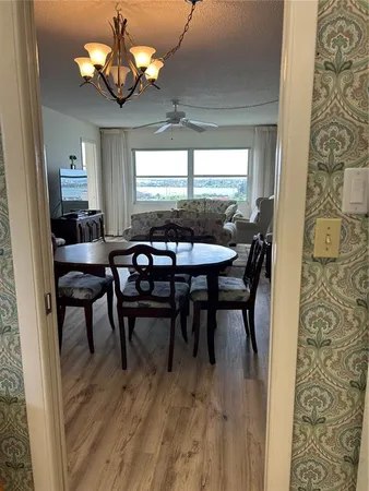 a aerial view of a city with tall buildings