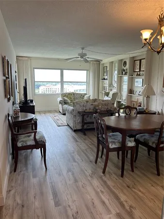 an aerial view of a house with outdoor space