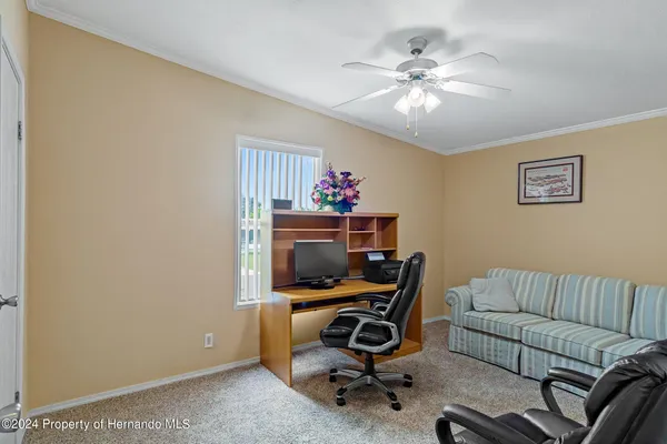 a view of workspace with a window