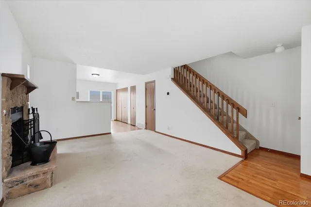 a view of an empty room