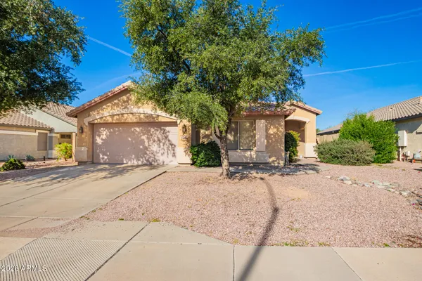 a view of a house with a patio