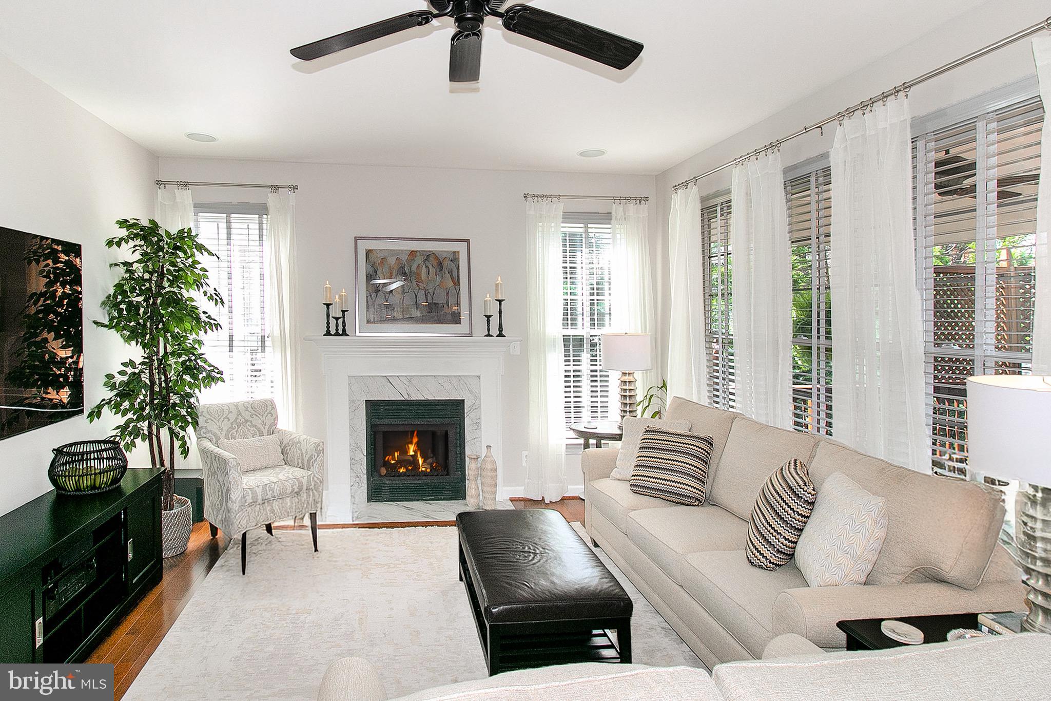 4700 Autumn Glory Way Chantilly, VA 20151 - Photo 13 of 49 GAS FIREPLACE WITH CARRARA MARBLE SURROUND