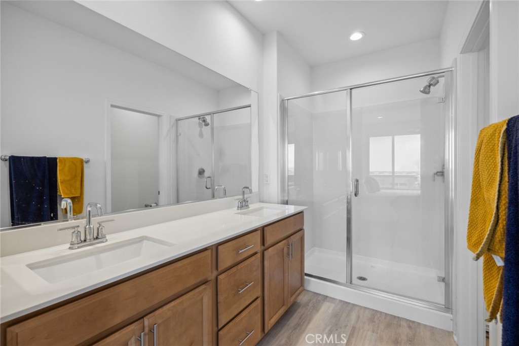 160 Keeper Irvine, CA 92618 - Photo 14 of 29 a bathroom with a granite countertop sink mirror and double