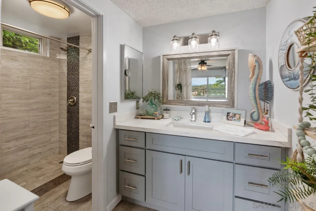 10952 Avenida Roberta Spring Valley, CA 91978 - Photo 18 of 35 a bathroom with a toilet a sink and a large mirror