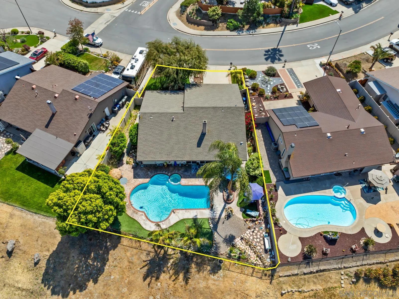 10952 Avenida Roberta Spring Valley, CA 91978 - Photo 3 of 35 an aerial view of a house with a yard