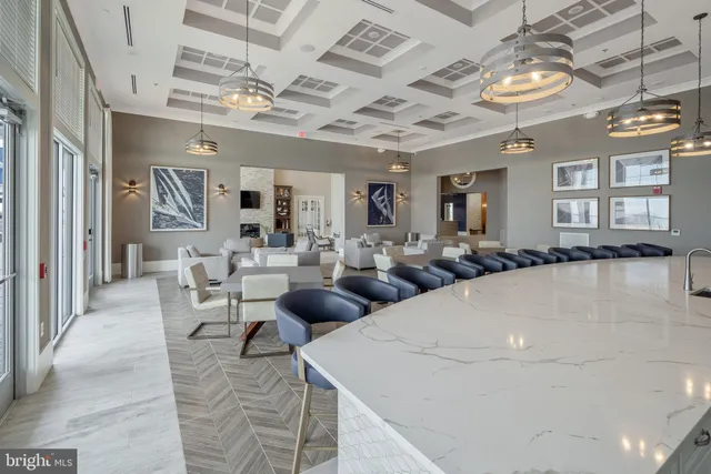 a view of a dining room