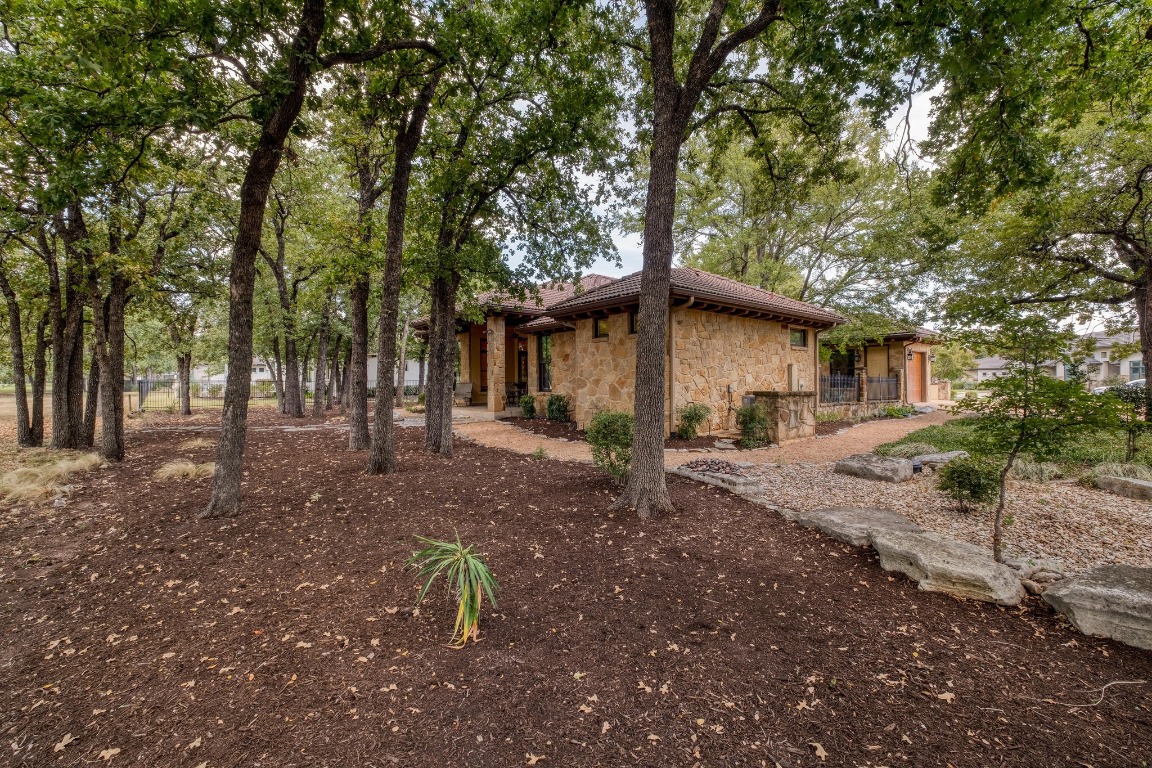 205 Flint Ridge Trail Georgetown, TX 78628 - Photo 37 of 40 a view of a house with a yard and large tree