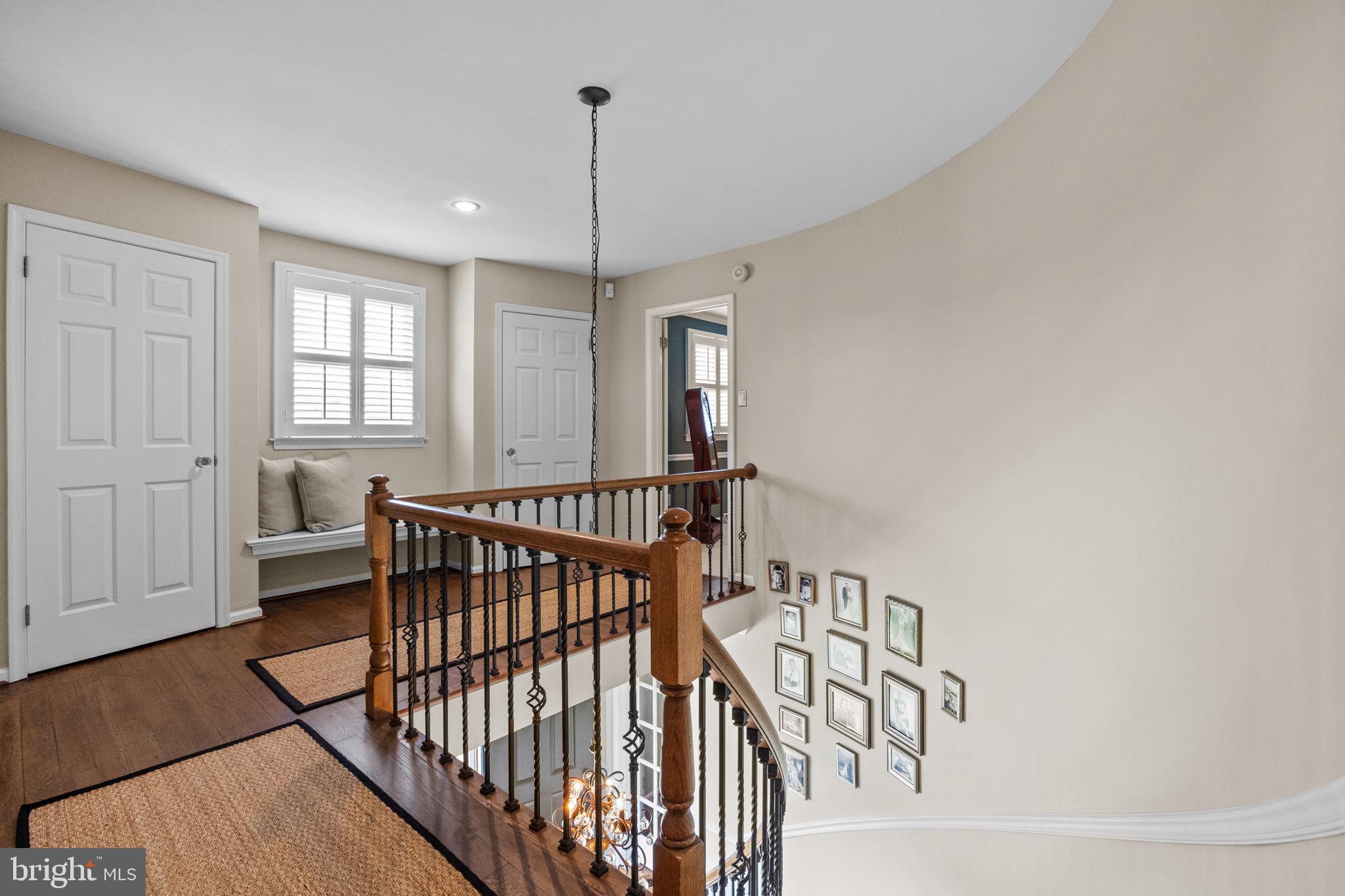 1573 Silo Road Yardley, PA 19067 - Photo 21 of 51 Oak Staircase with Iron Spindles