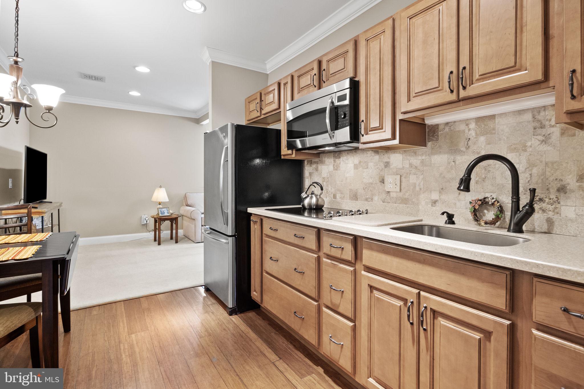 1573 Silo Road Yardley, PA 19067 - Photo 40 of 51 In-law Suite Full Kitchen with Electric Stovetop