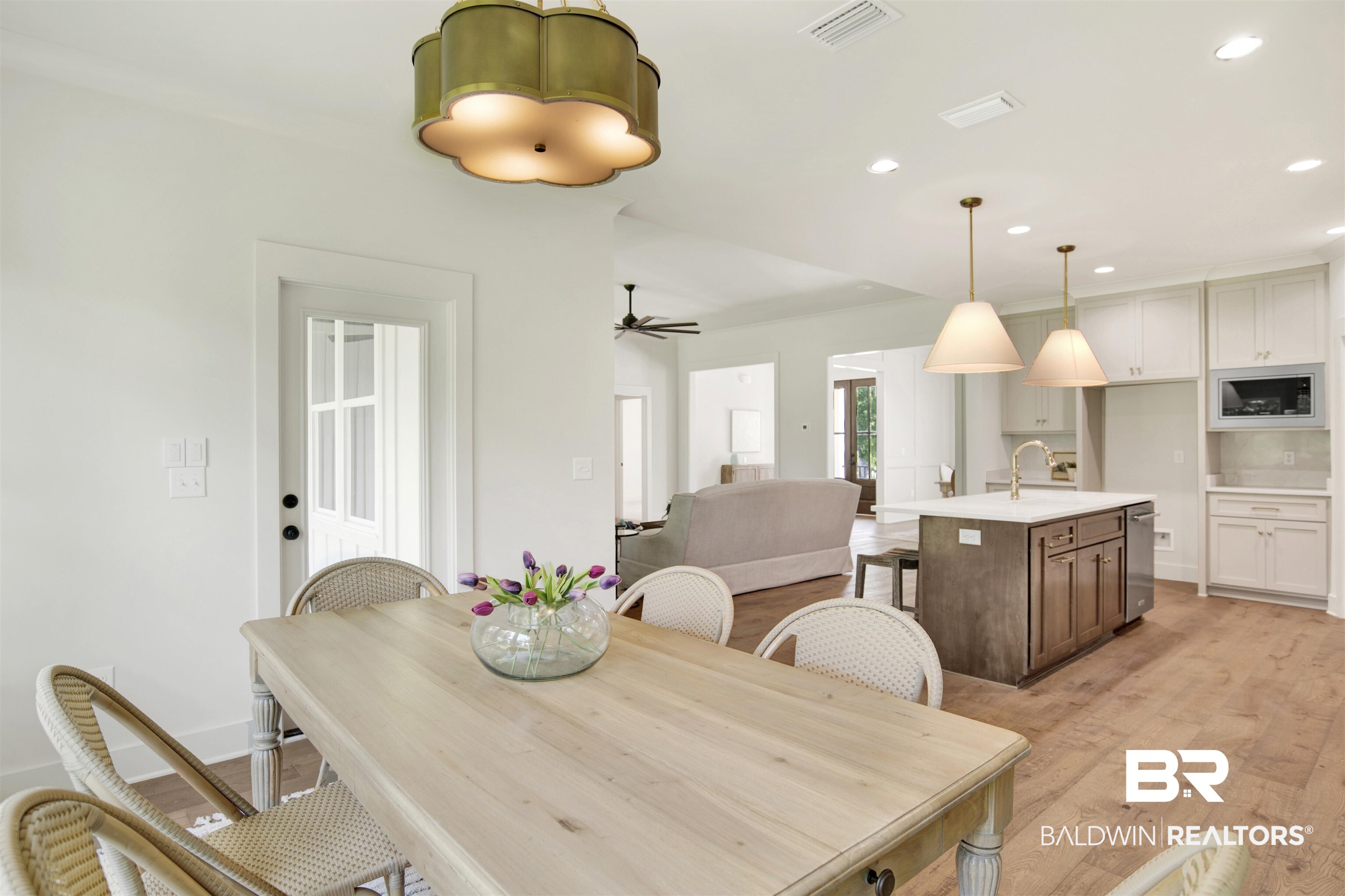 9275 Clarke Ridge Road Foley, AL 36535 - Photo 18 of 43 Dining space featuring recessed lighting, light wood finished floors, and a ceiling fan