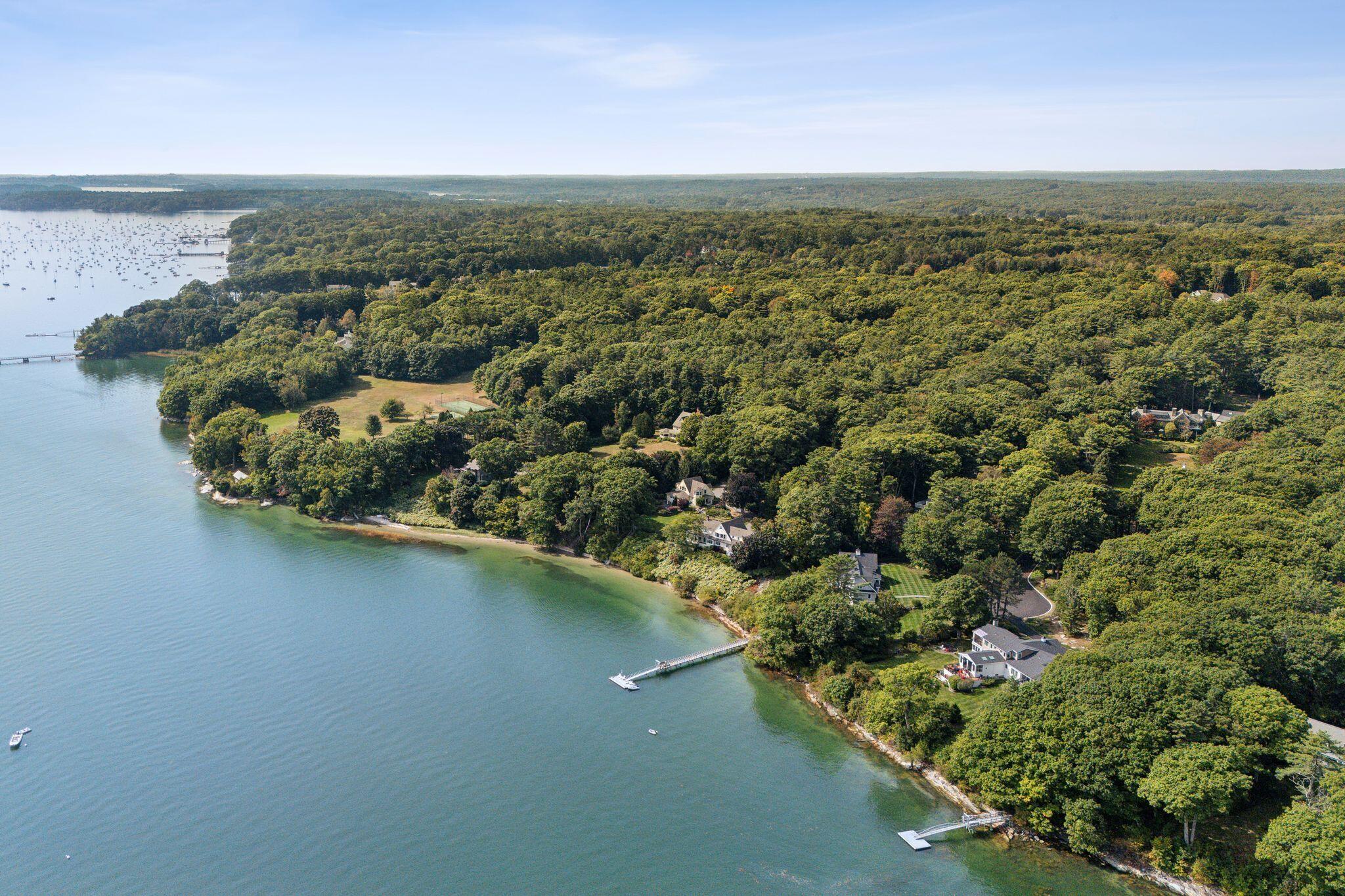 3 Russell Road Cumberland Foreside, ME 04110 - Photo 7 of 14 Drone Exterior