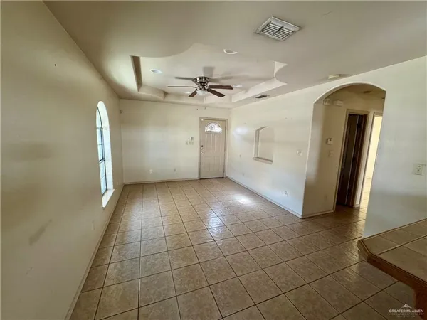 a view of a livingroom with a staircase