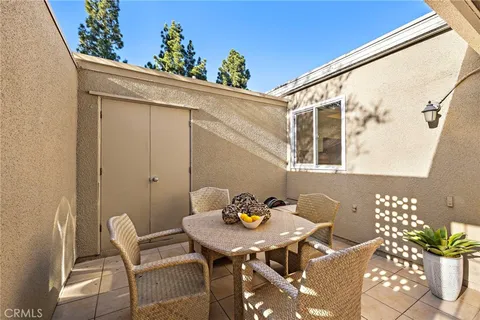 a outdoor space with furniture