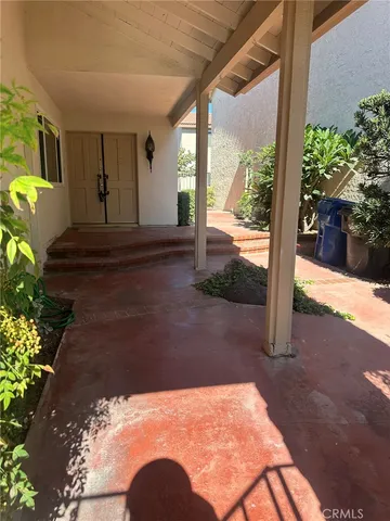 a view of a porch