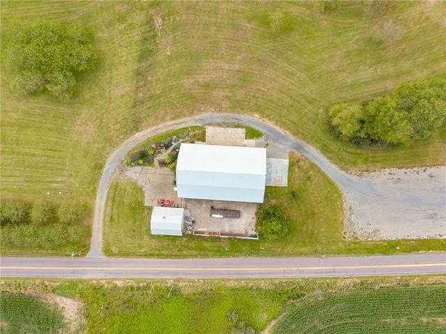 a view of a city with an ocean