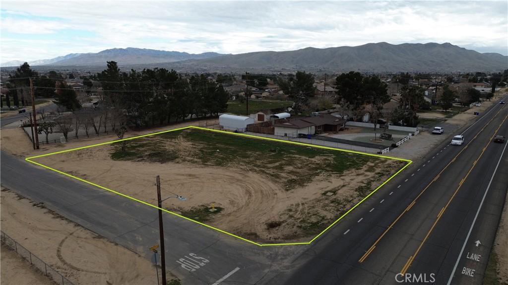 a view of a swimming pool with a mountain