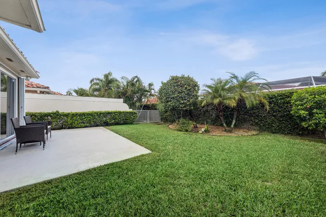 a house view with a garden space