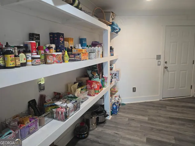 a view of storage and utility room