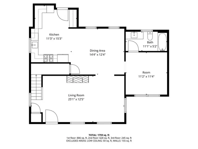 a picture of a floor plan