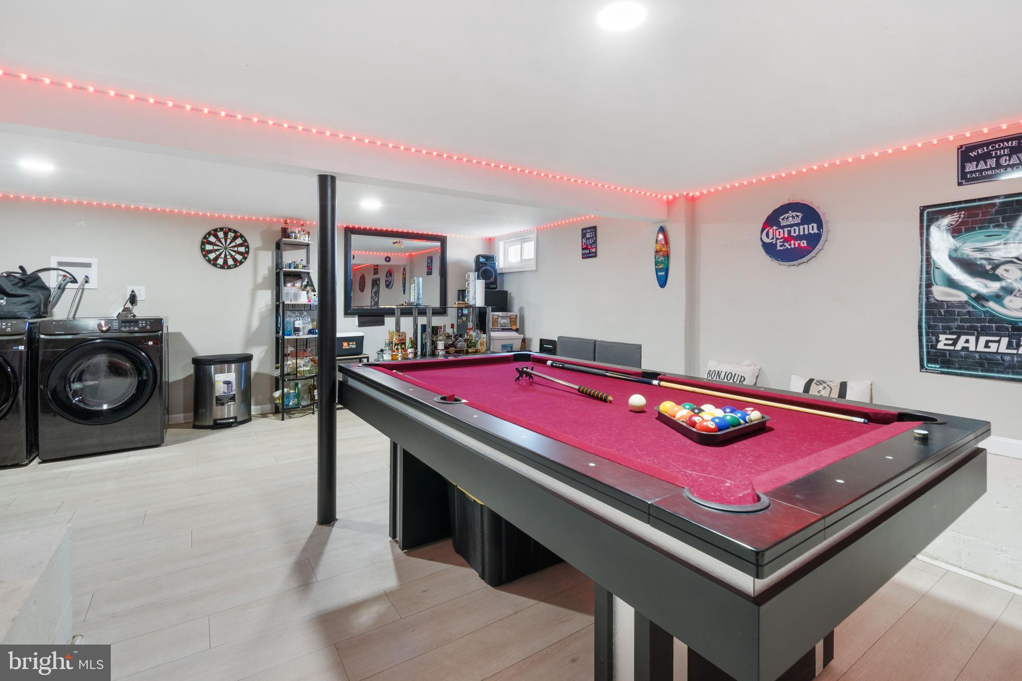 25 Latimer Way Burlington, NJ 08016 - Photo 28 of 28 a room with pool table and flat screen tv