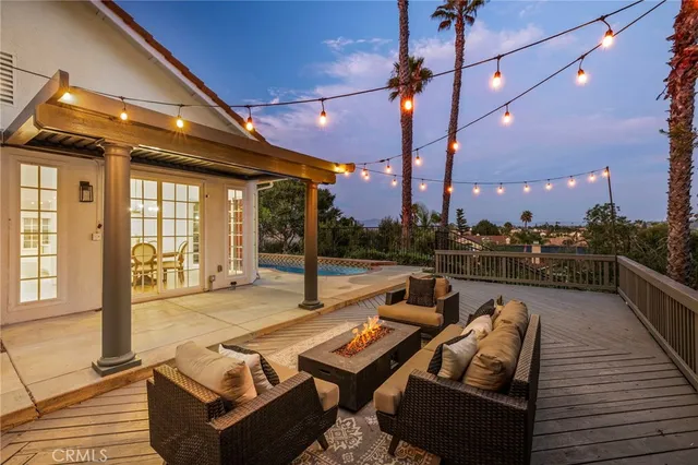 a outdoor space with patio furniture