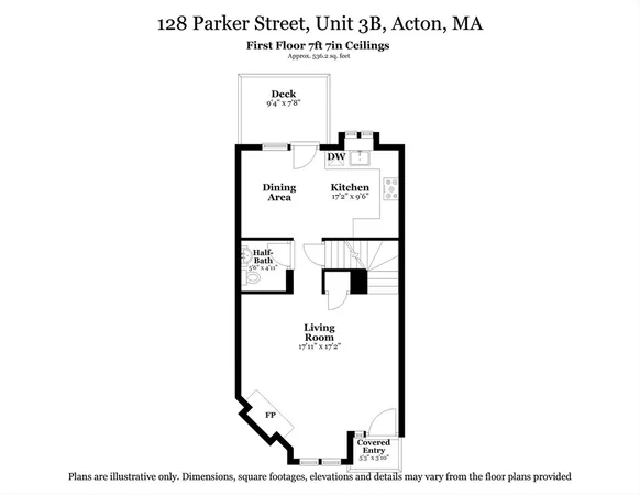 $478,000 | 128 Parker Street, Unit 3B, Acton, MA 01720