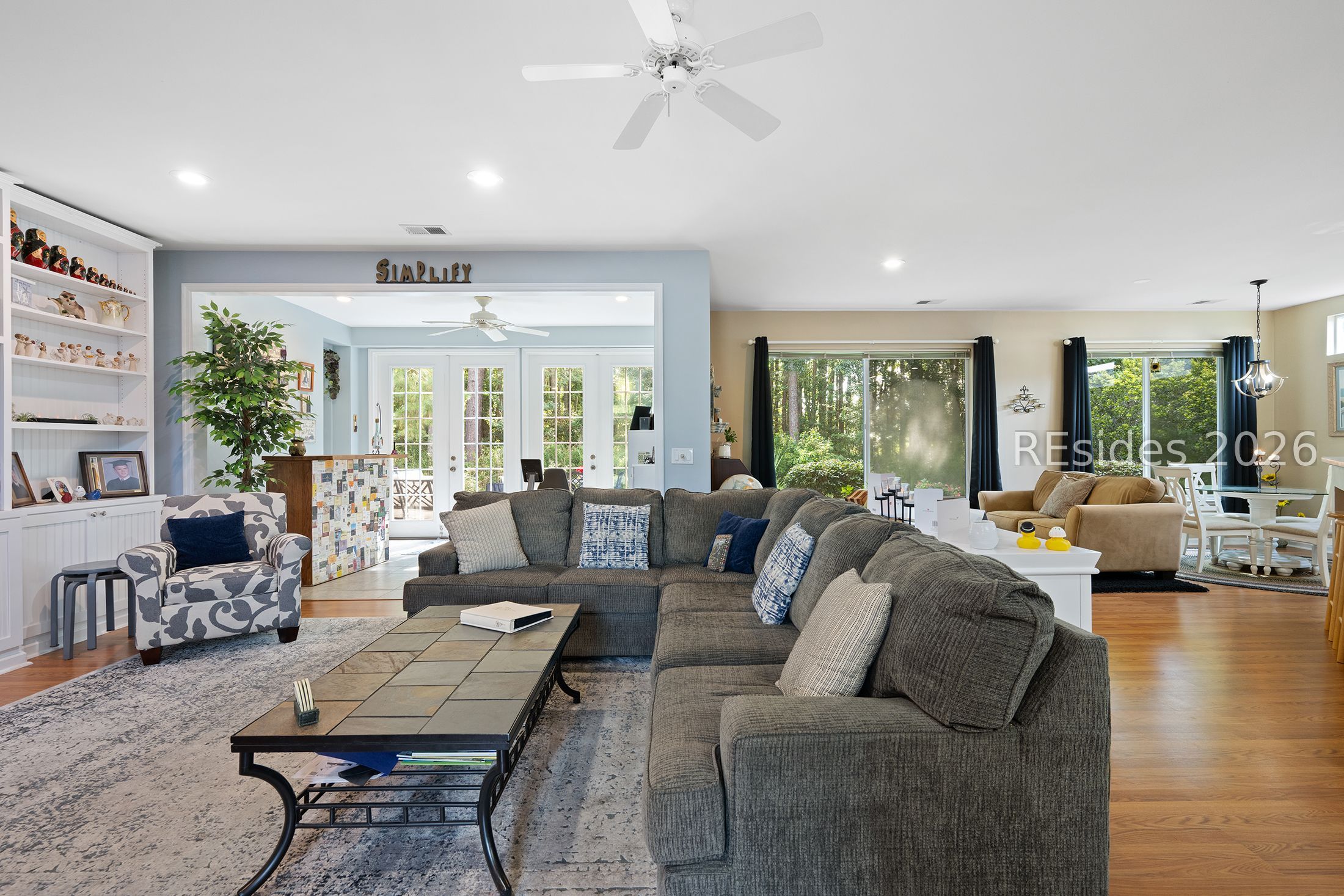 134 Commodore Dupont Street Bluffton, SC 29909 - Photo 9 of 40 Great Room with Wooded views and privacy
