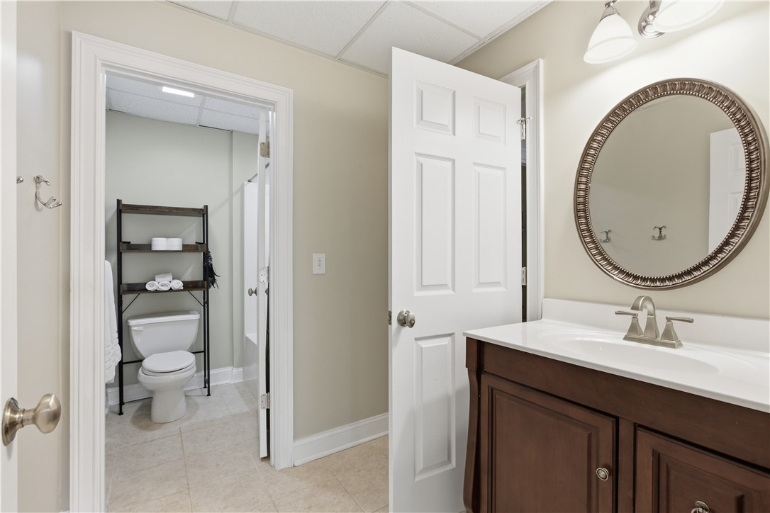 501 Capri Point Lavonia, GA 30553 - Photo 5 of 50 This bathroom offers practical design with an inviting vanity and clear sightlines.